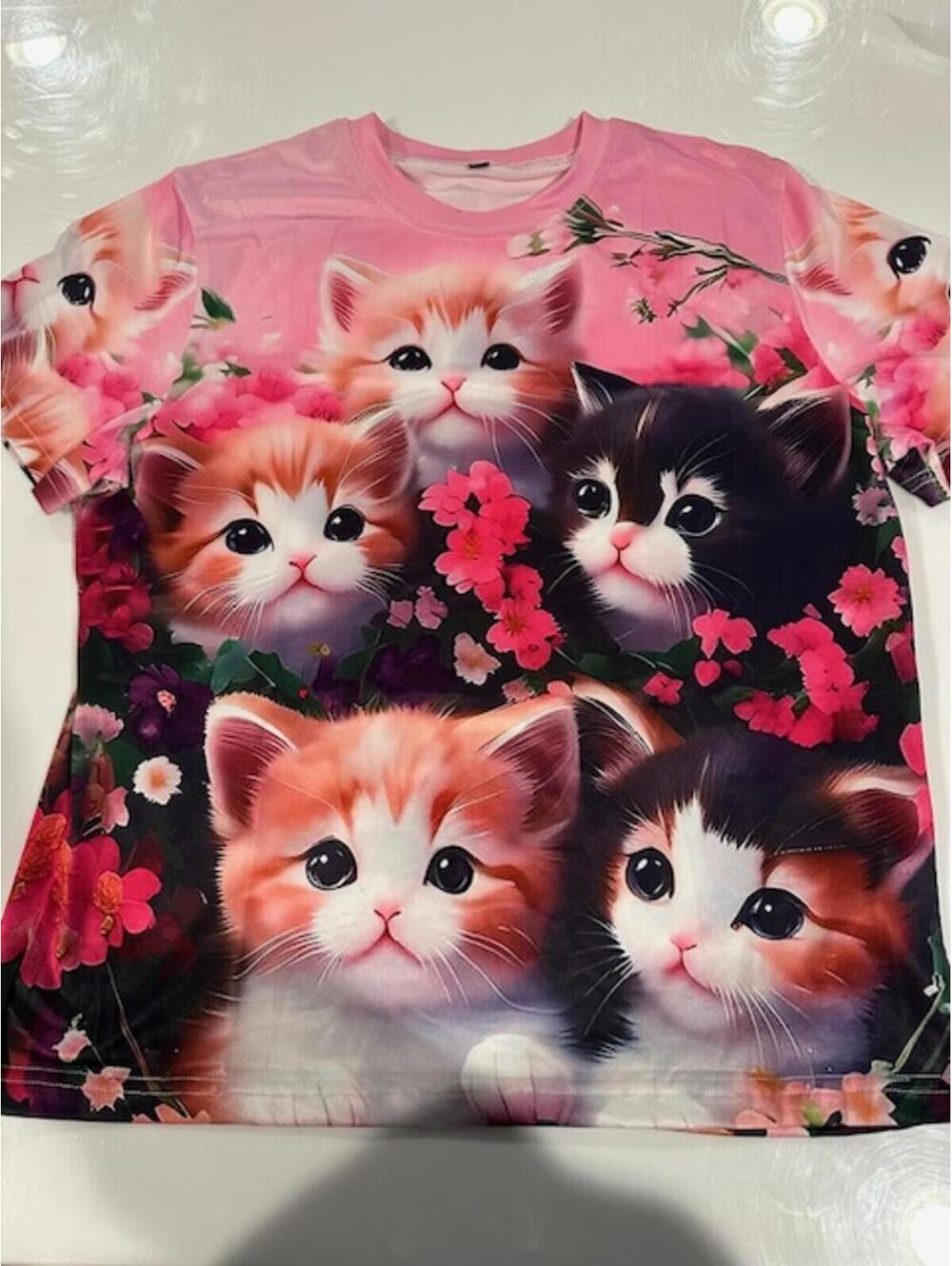 Kittens and Flowers- Youth TShirt